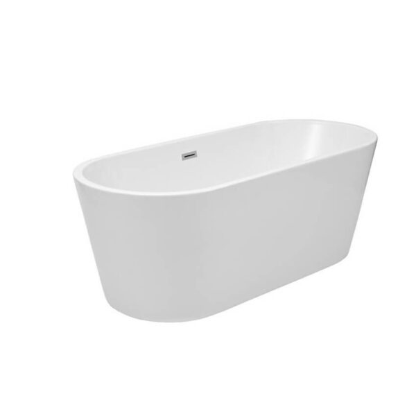 White Modern Square Bath